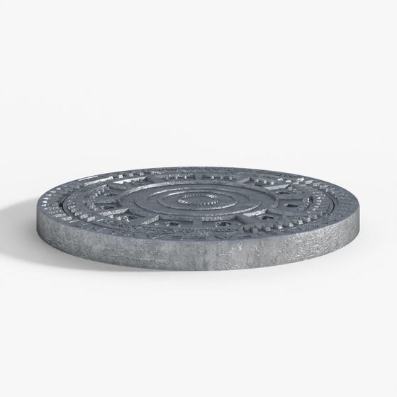 Urban Manhole Cover 3D model