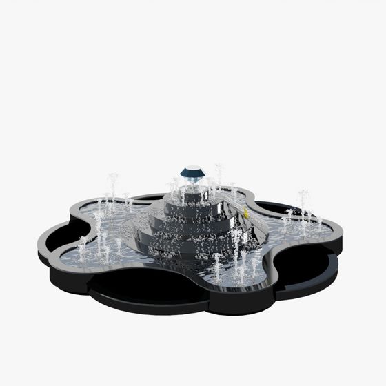 Elegant Water Fountain 3D model