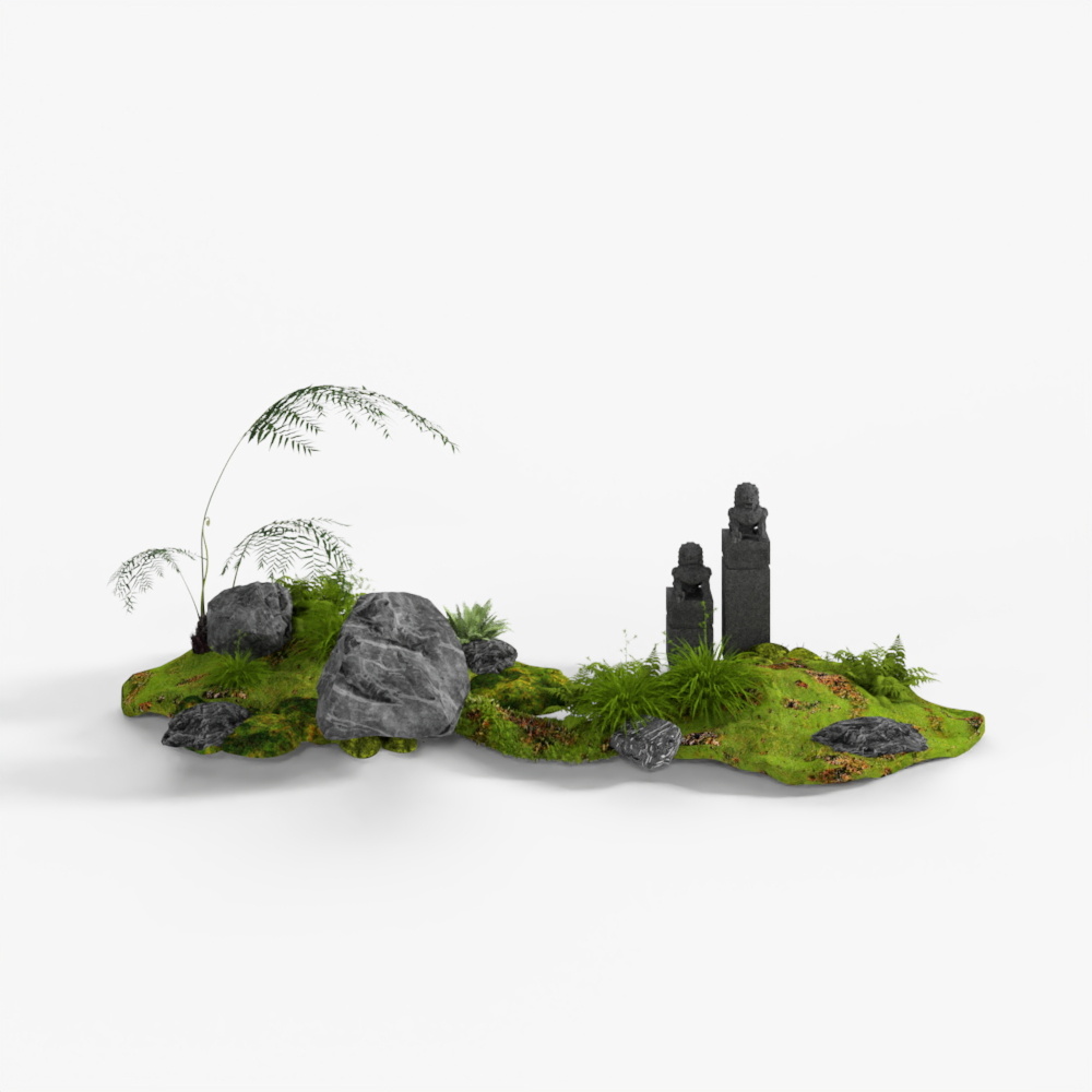 Modern plant landscape sketch