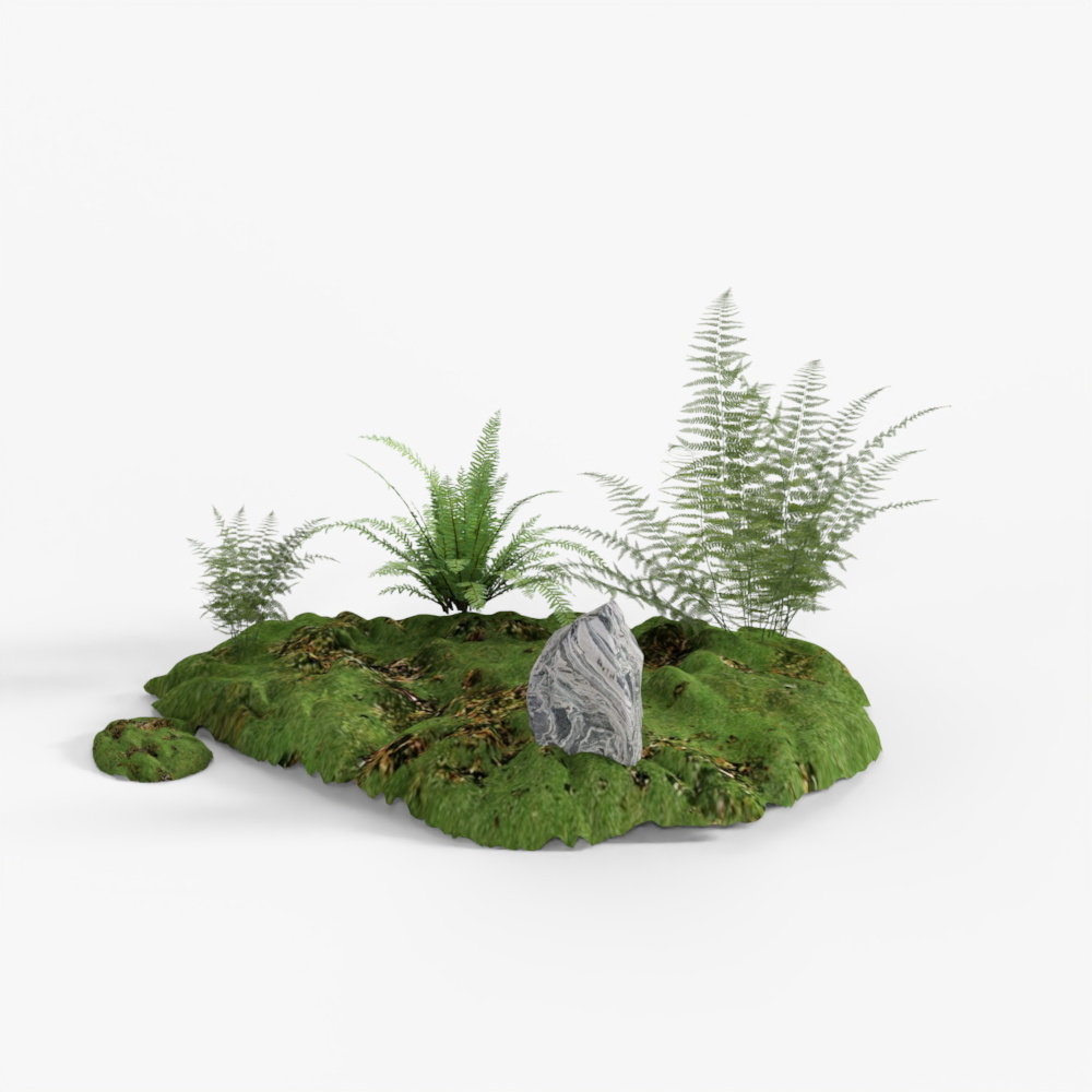 Modern plant landscape sketch