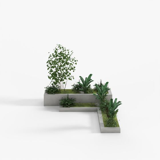 Urban Garden Corner 3D model