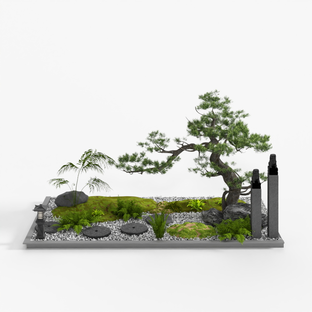 Modern plant combination landscape sketch