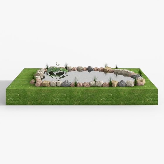 Garden Pond 3D Model