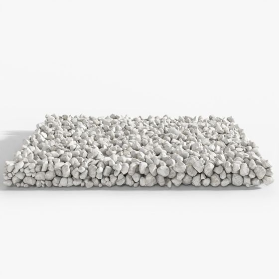 High-Detail Low-Poly Gravel Ground 3D Model