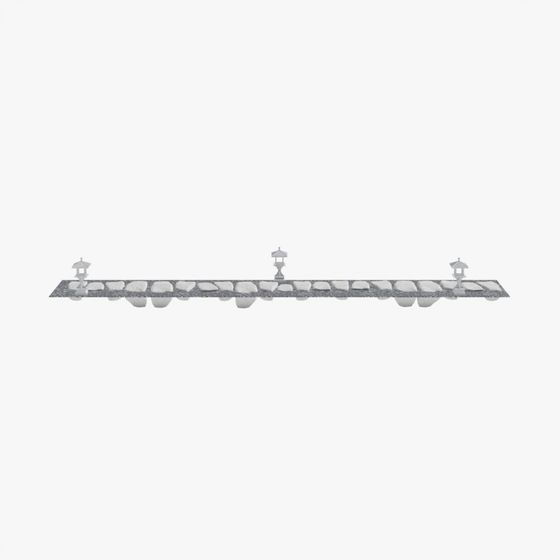 Low Polygon Stone Bridge 3D Model
