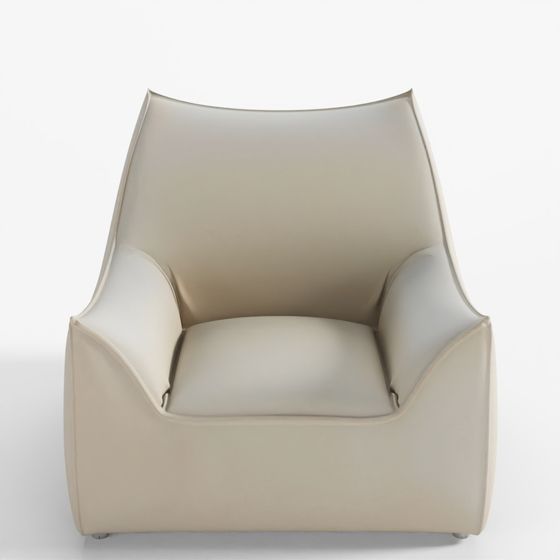 Jakomo Coupe 1-Seater Pouve Fabric Sofa