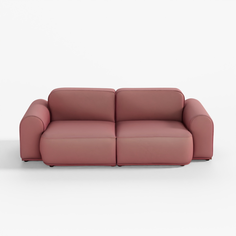 Jakomo Warm 3-Sitzer Schrumpf-Naturleder Sofa