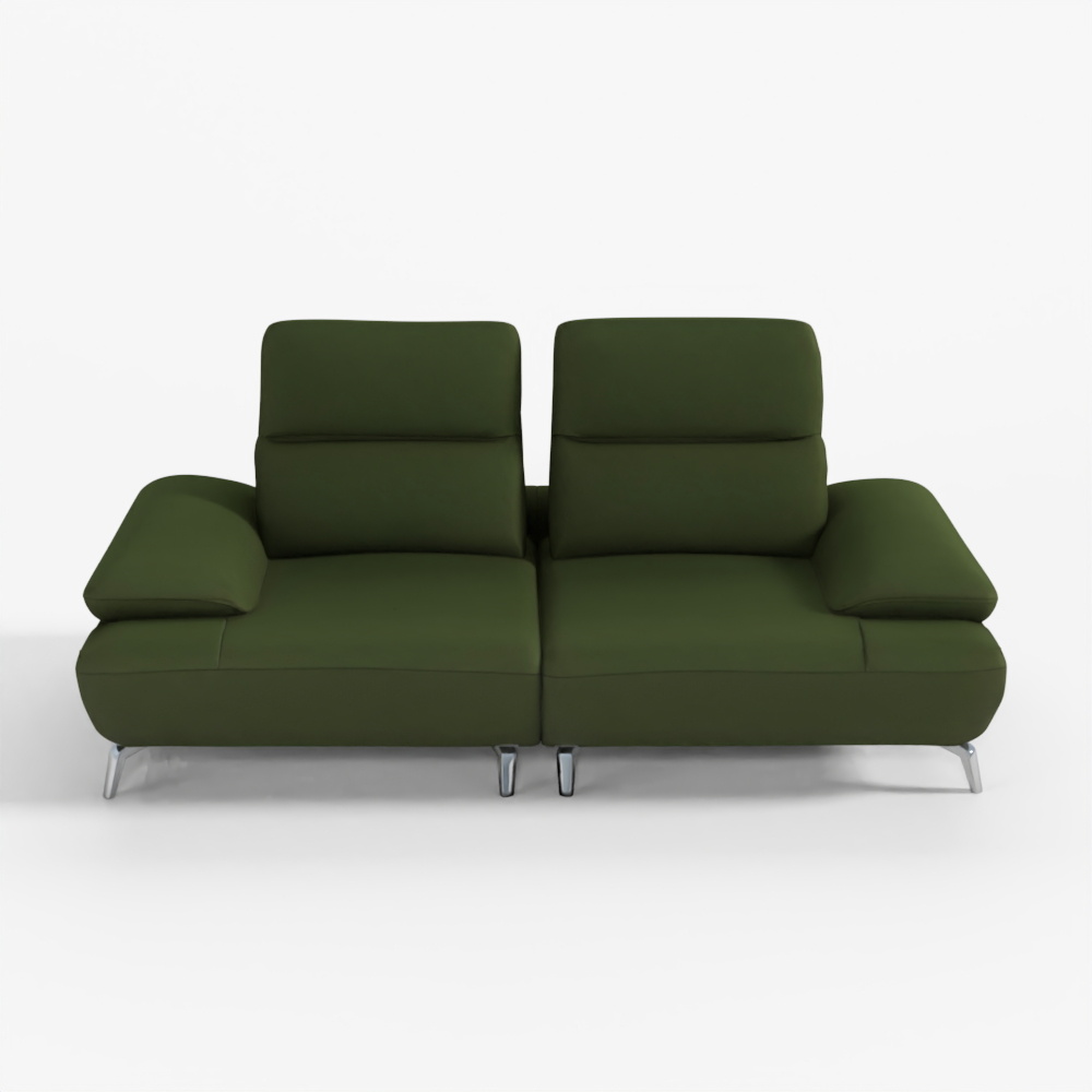 Jakomo Gemma Swing 3-Person Functional Natural Leather Sofa