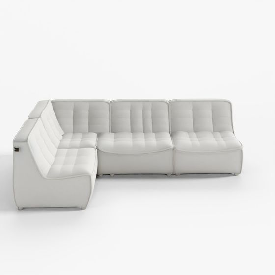 Sofa Góc Mở 4 Chỗ Ngồi Kiểu Modul Jakomo Flow Vải Dệt Đôi