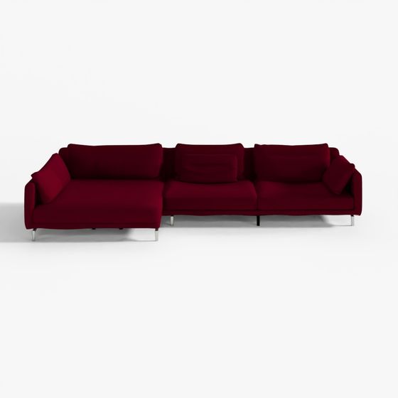 Jakomo New Yorker 4-Sitzer Couch Vicentino Natur Anilinleder Sofa