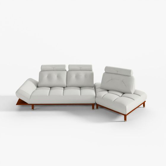 Jakomo Rubber Duck 4-Person Diagonal Couch Functional Terzo Natural Sofa