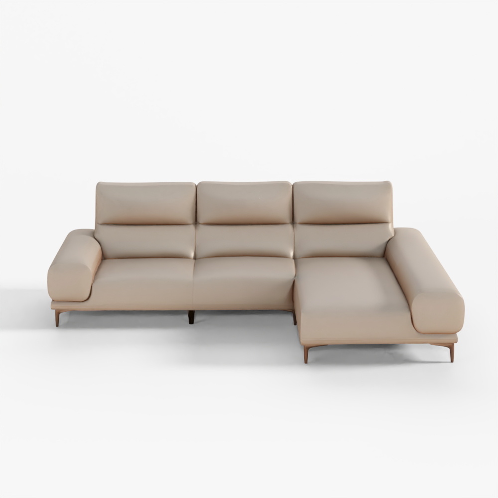 Divano in pelle naturale anilina accorciata da 4 posti Jakomo Roman