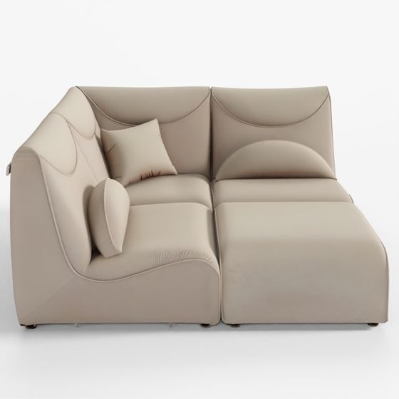 Ghế Sofa Vải Zenweave Bán Tròn 2 Người Jakomo Bricks Modular