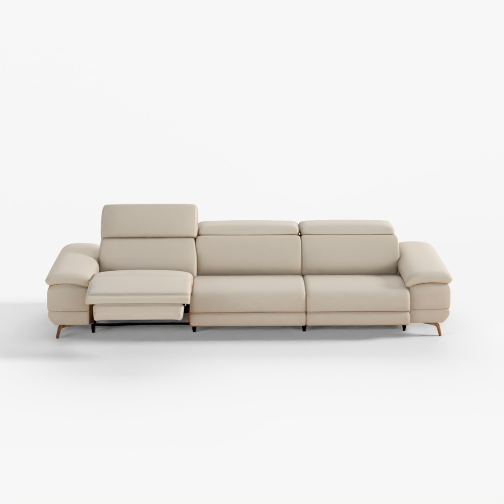 Jakomo Eloni 三馬達可躺式四人座縮皮天然皮革沙發