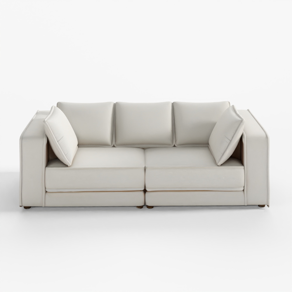 Jakomo Lamud 3-Seater Zenweave Fabric Sofa