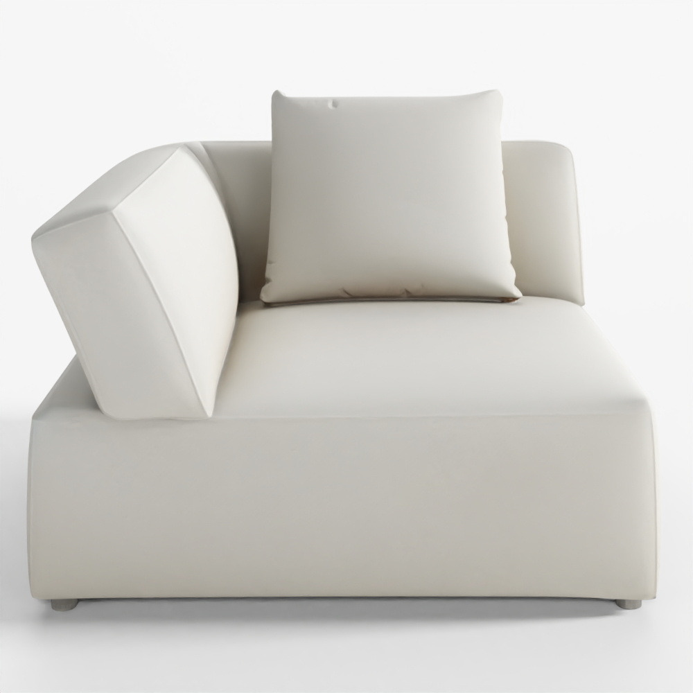 Jakomo 디올리 모듈 1인 한팔(우형) 젠위브 패브릭 소파