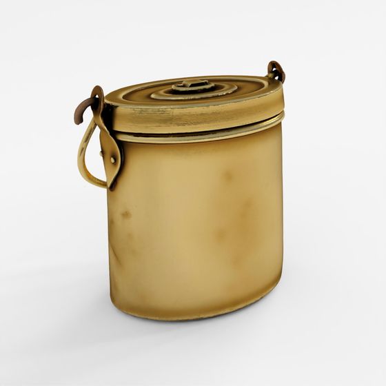 INDIGO Vintage Small Brass Food Container From Bombay