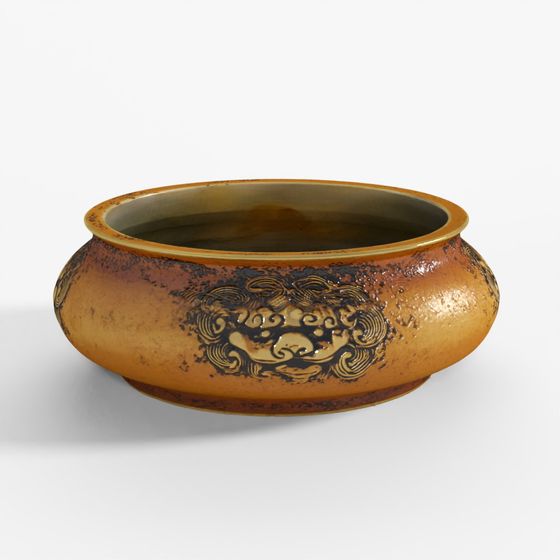 INDIGO Bronze Incense Censer Bowl.001
