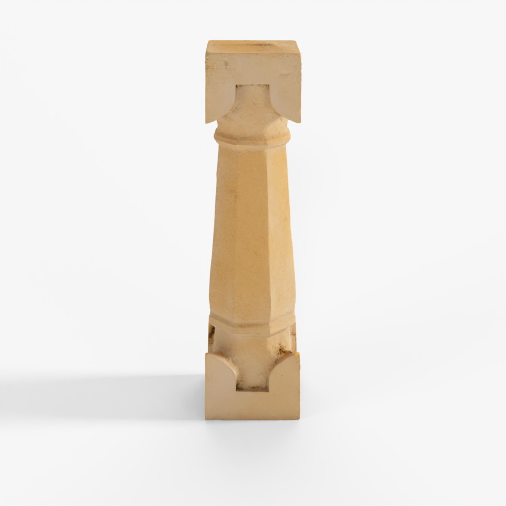 INDIGO Carved Stone Bases From Jaisalmer - 19th Ce