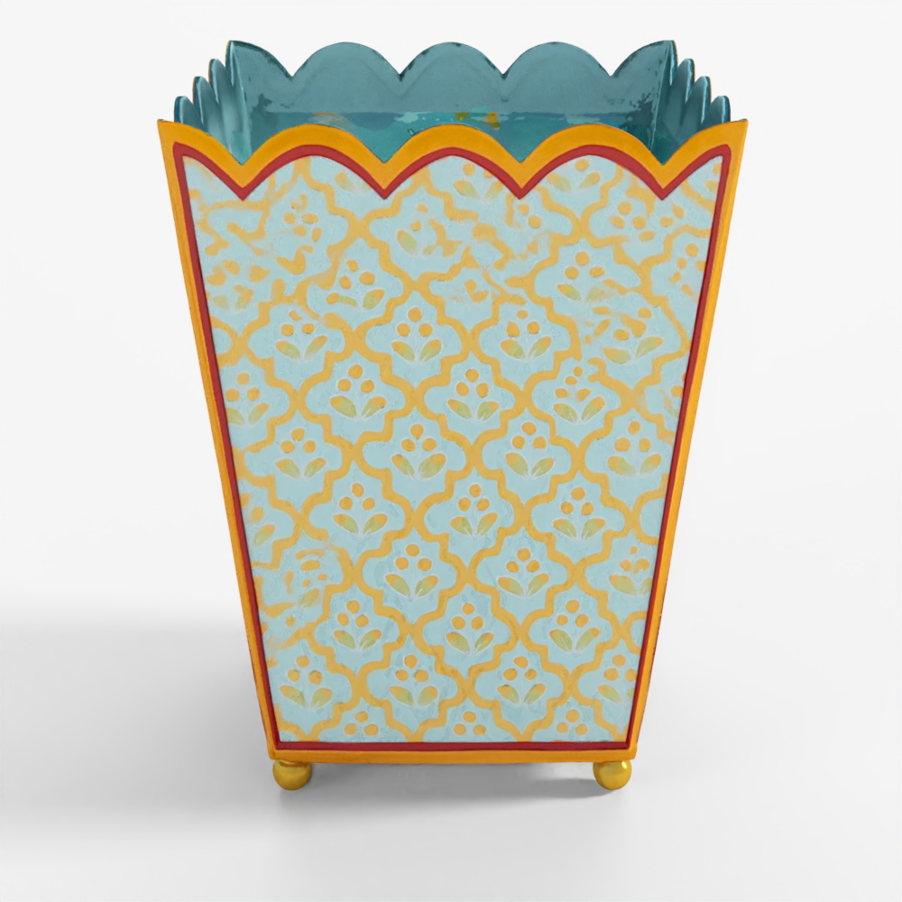 INDIGO Painted Grain Measure Planter - Jain Red