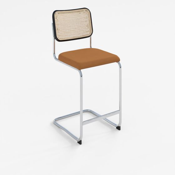 DWR Cesca Stool With Upholstered Seat Pad