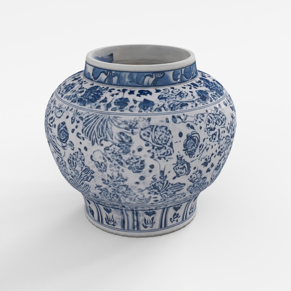 Hũ Sứ Xanh Trắng Phong Cách Tỉnh Thành INDIGO