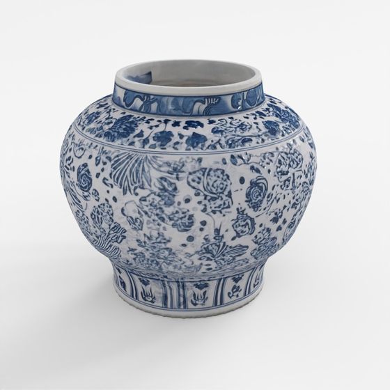 Hũ Sứ Xanh Trắng Phong Cách Tỉnh Thành INDIGO