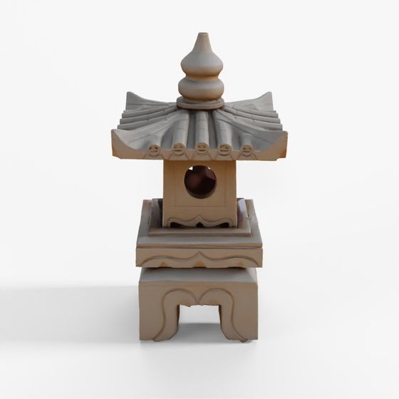 INDIGO Japanese Style Yukimi Stone Snow Lantern