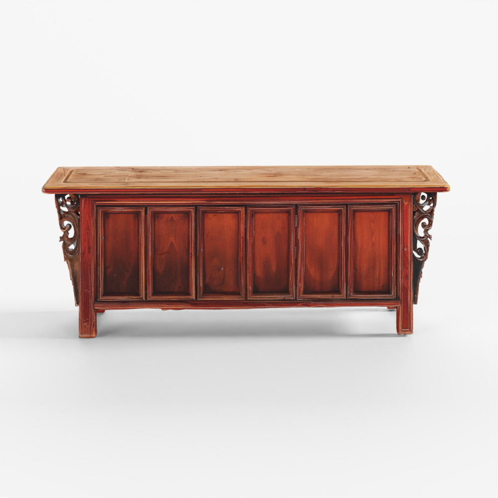 INDIGO Black Lacquered Sideboard From Shanxi - Early