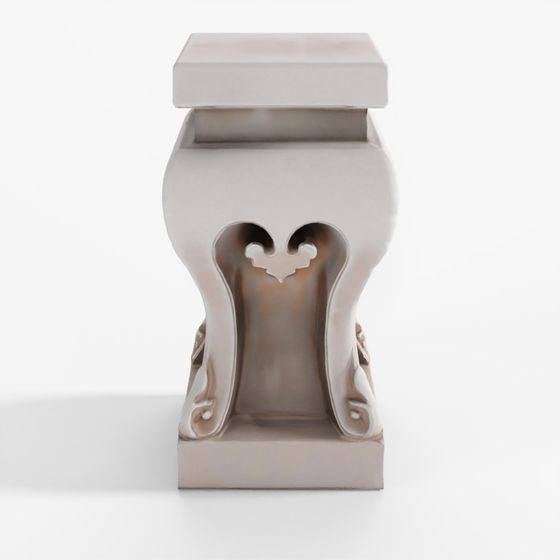 INDIGO Hand-Carved Chinese Stone Plant Stand