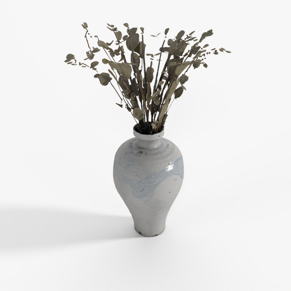 INDIGO Blue & White Porcelain Jardinière - Fish Design