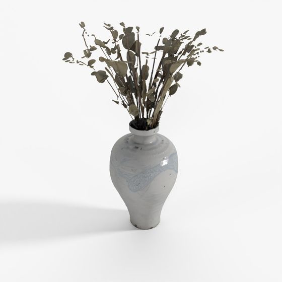 INDIGO Blue & White Porcelain Jardinière - Fish Design