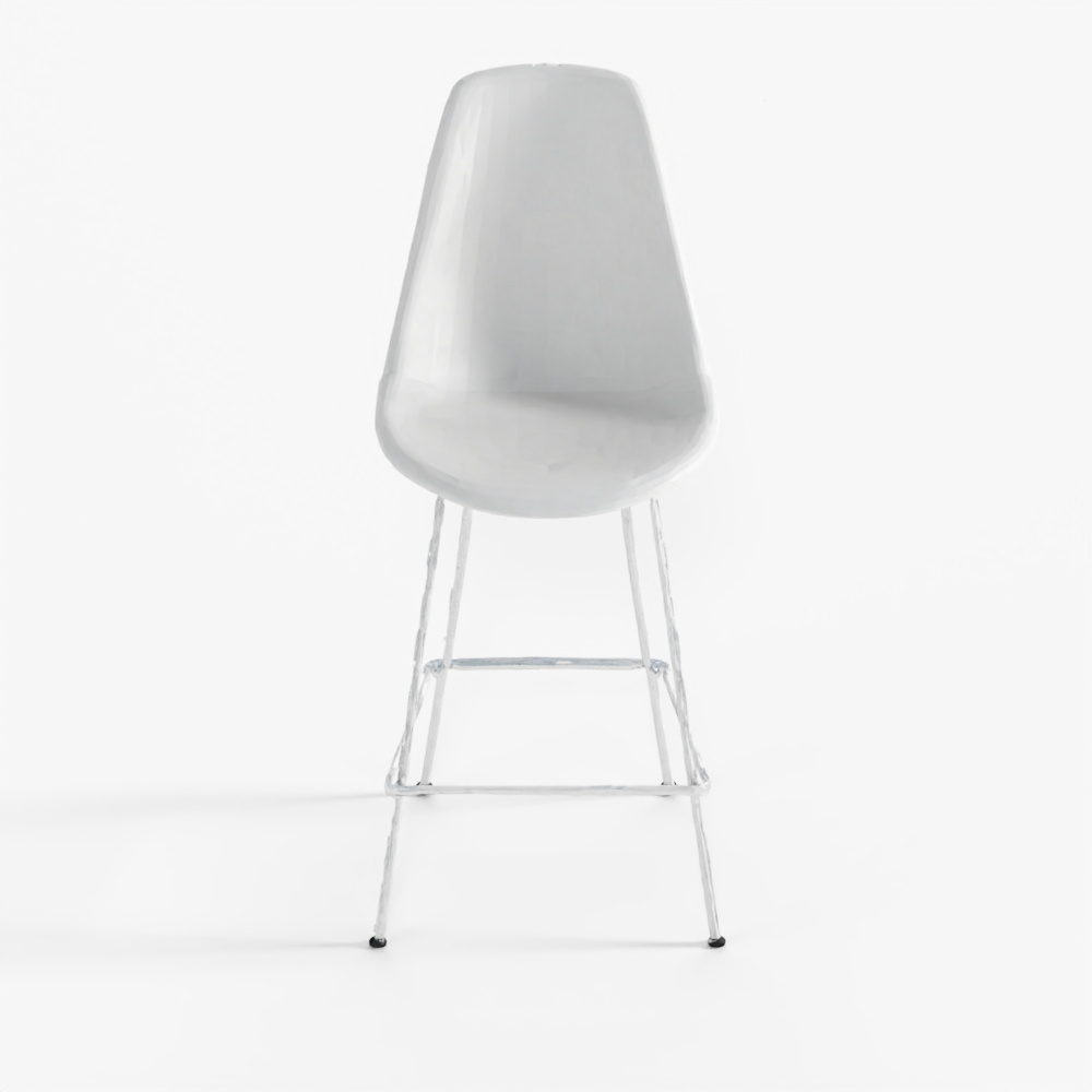 Eames geformter Kunststoff-Hocker