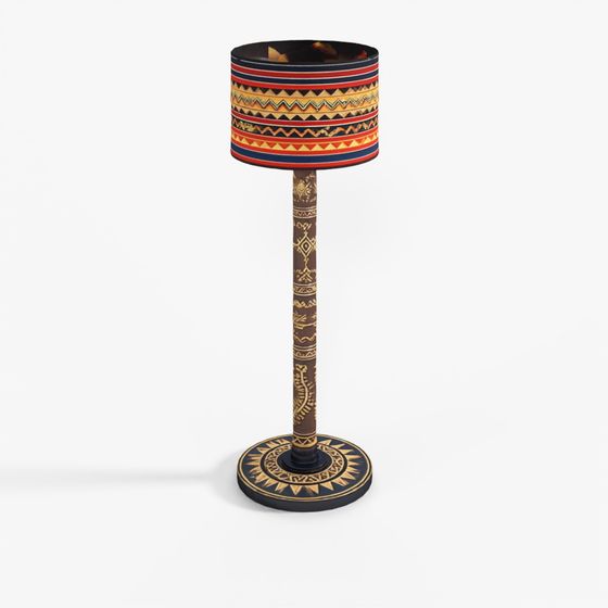 Tribal Patterned Lamp 3D Model