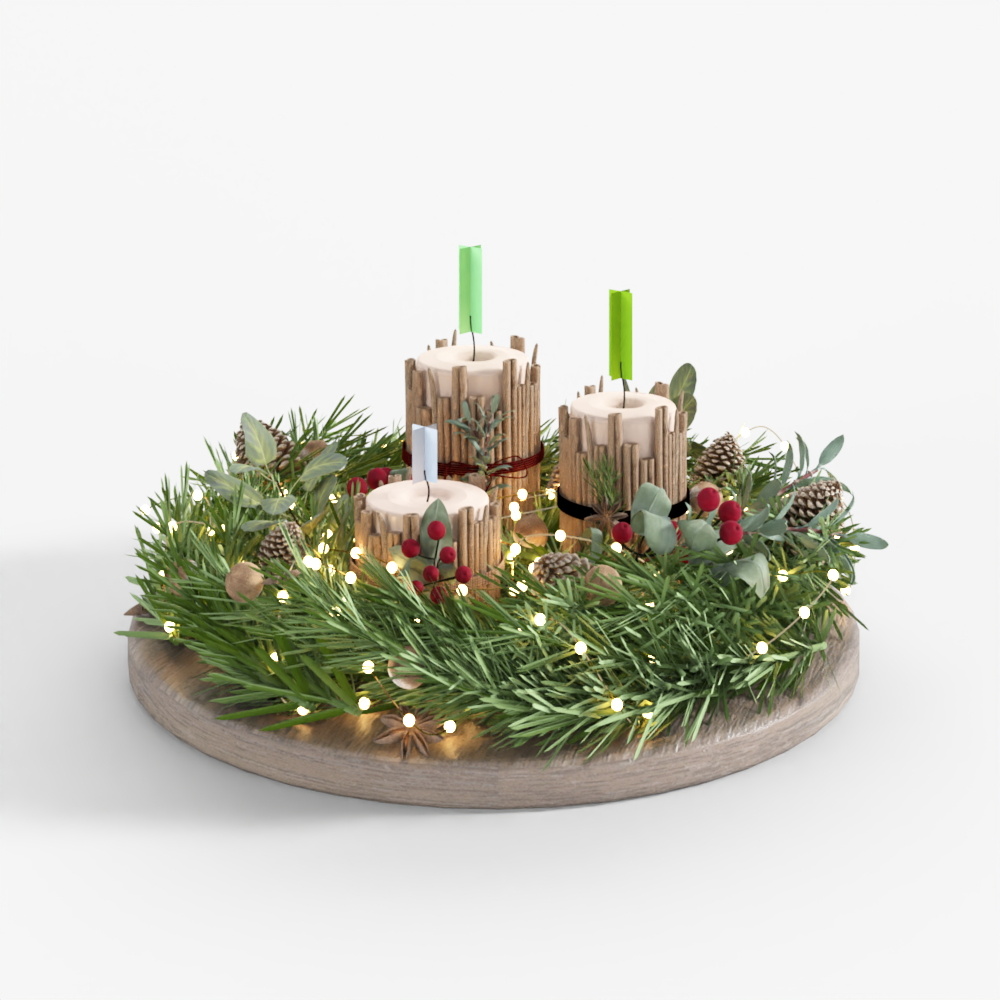 จานของตกแต่งคริสต์มาส