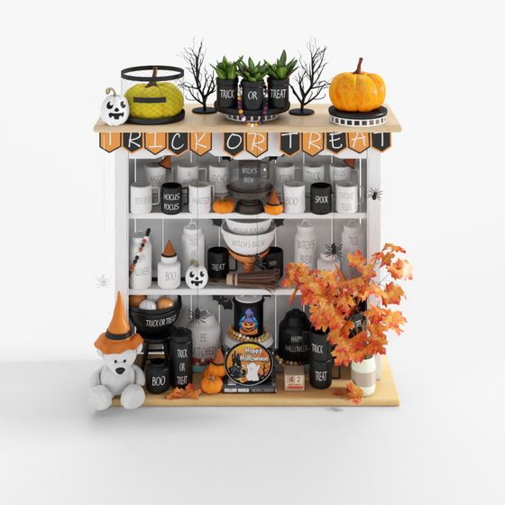 ハロウィン装飾キャビネット