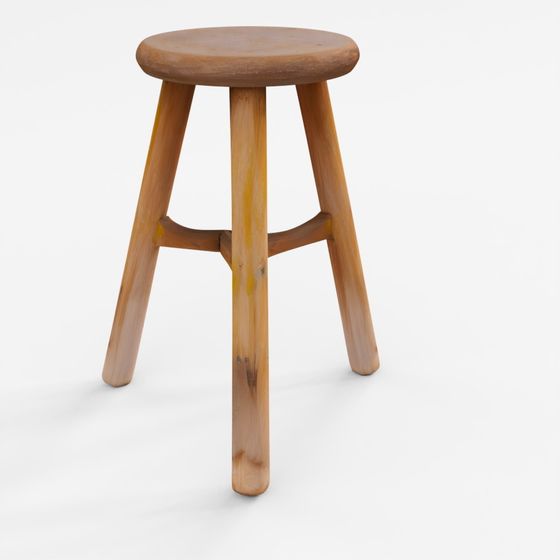 INDIGO Farmers Milking Stool From Shanxi Province