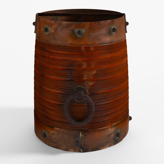 INDIGO Brass Bound South Indian Grain Measure - 19