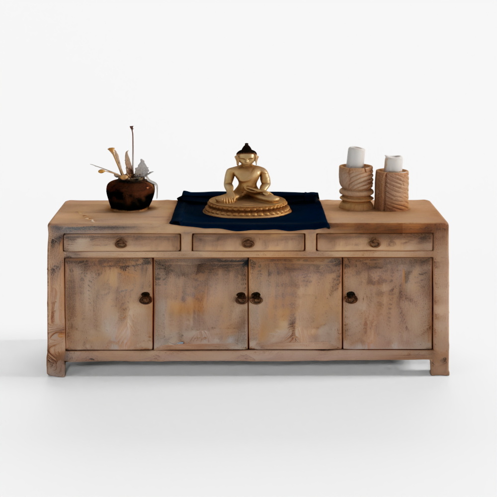 Винтажный отбеленный буфет Донбэй Индиго - около 194