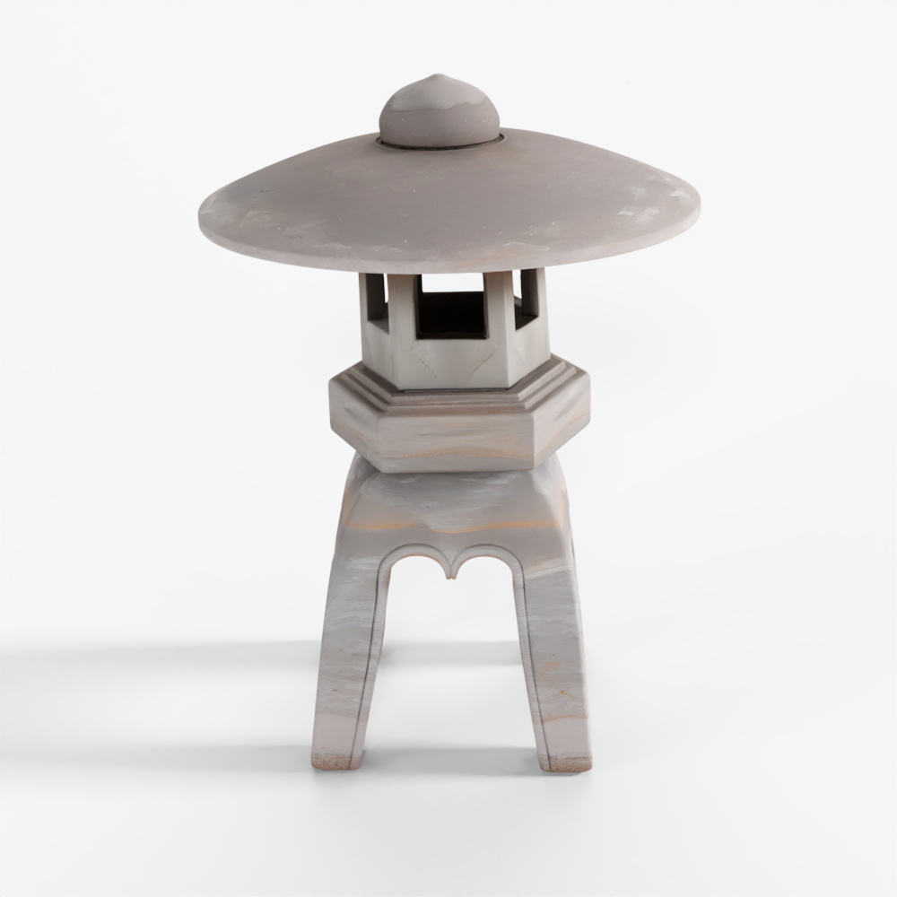 INDIGO Japanese Style Yukimi Stone Snow Lantern