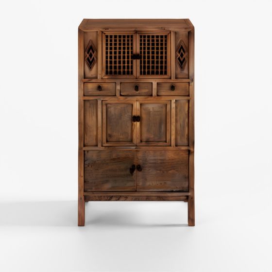 INDIGO Kitchen Cabinet from Henan - 19th Century