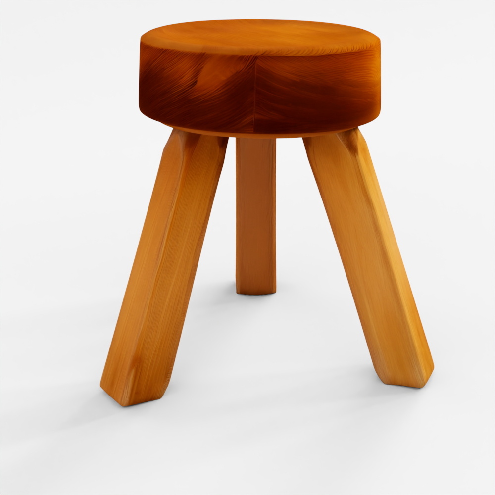 Sgabello FRAMA Petit Rond _ Acciaio Inossidabile (2)