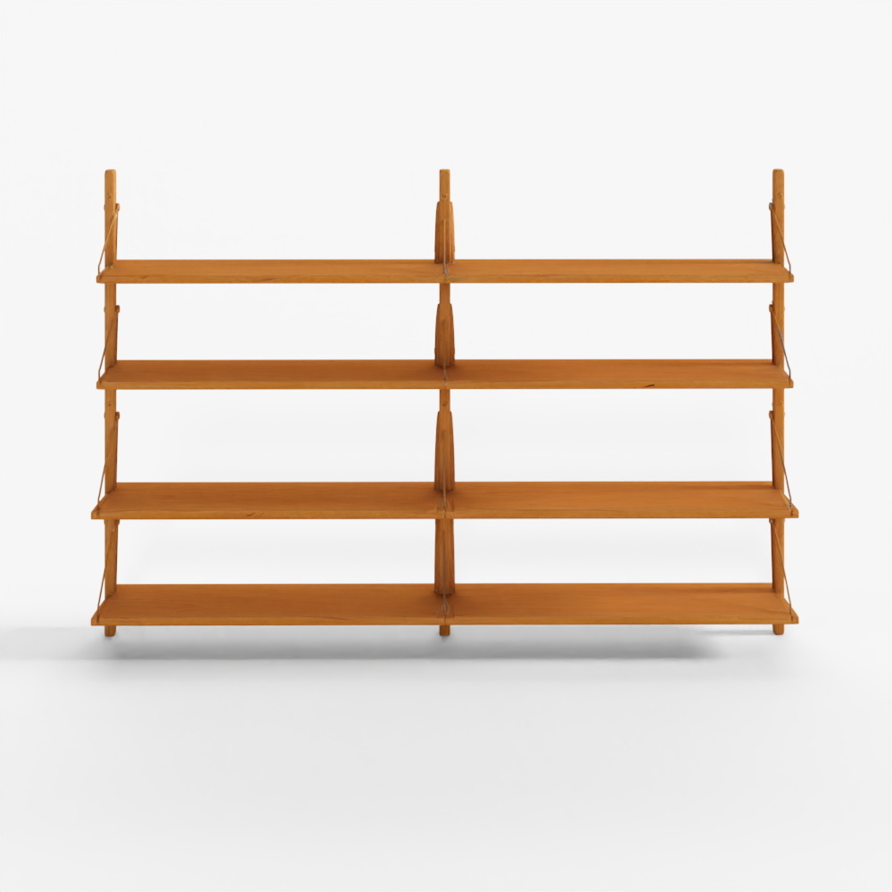 Section Unique Étagère Bibliothèque FRAMA _ Acier Inoxydable