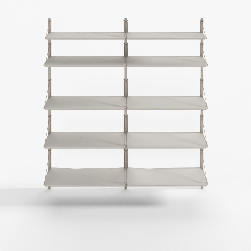 FRAMA シェルフ ライブラリーダブルセクション_ステンレス