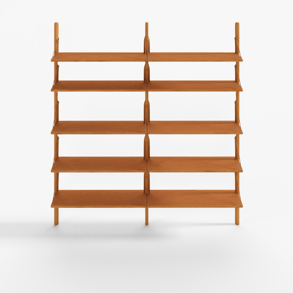 FRAMA シェルフ ライブラリーシングルセクション_ステンレススチール