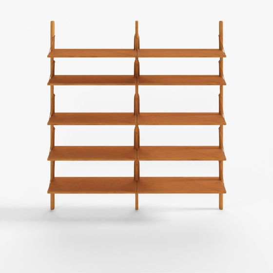 FRAMA Shelf Library Single Section _ Stainless Steel