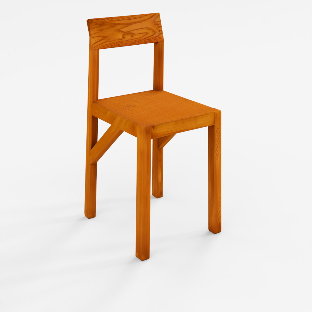 FRAMA Folding Flat Trestle Table _ Warm Brown Birch