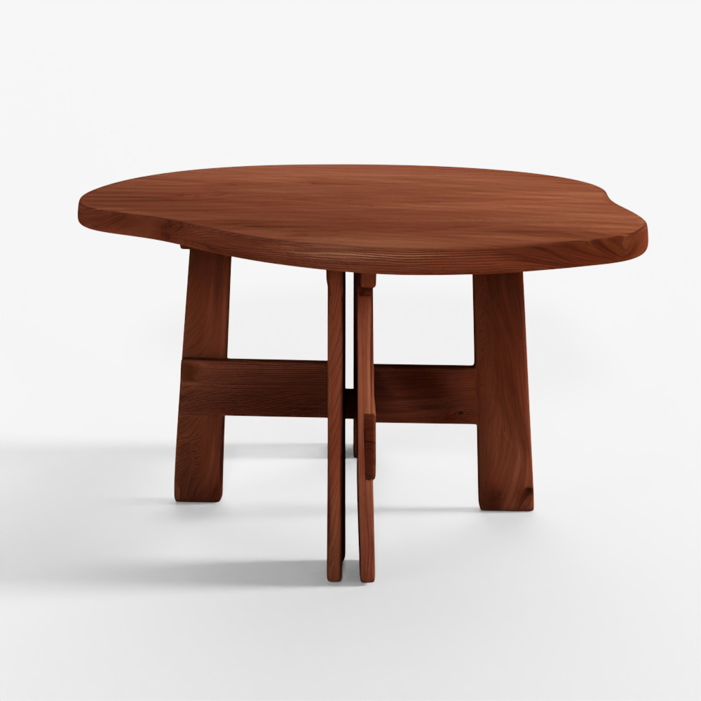 Chân Bàn FRAMA Phong Cách Đồng Quê - Gỗ Sồi Đậm