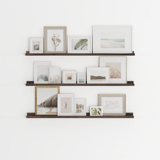 Shelf Set with Photo Frames