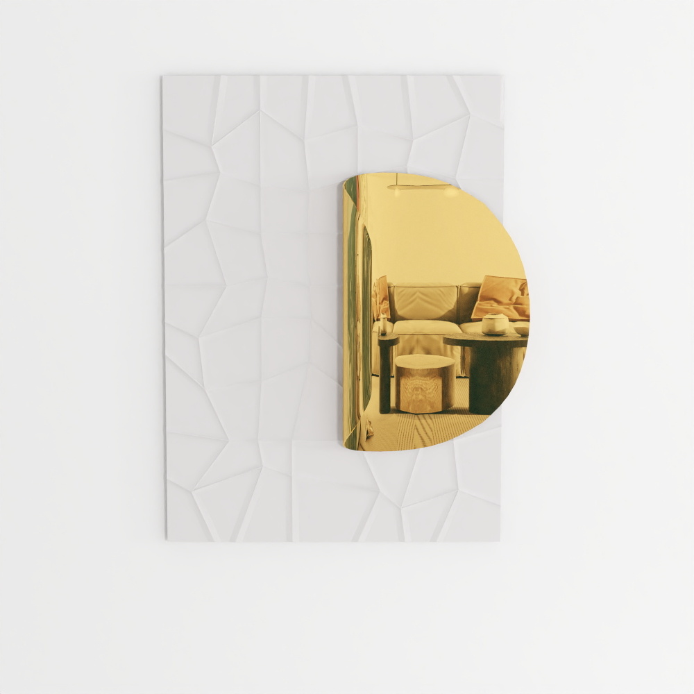 Golden Round Wall Decor